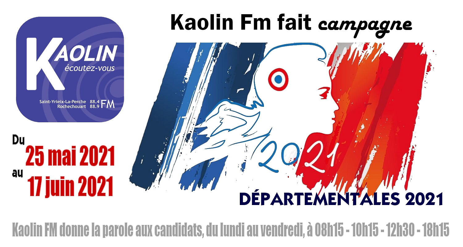 Kaolin FM fait campagne pour les Départementales 2021