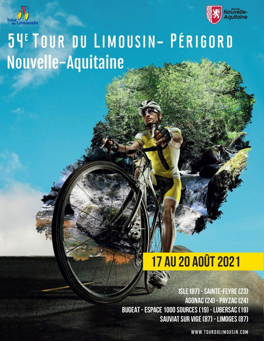 54 ème Tour du Limousin Périgord – Nouvelle Aquitaine, du 17 au 20 Août 2021.