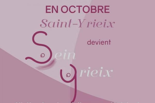 Saint-Yrieix la Perche : La cité arédienne se mobilise pour octobre rose