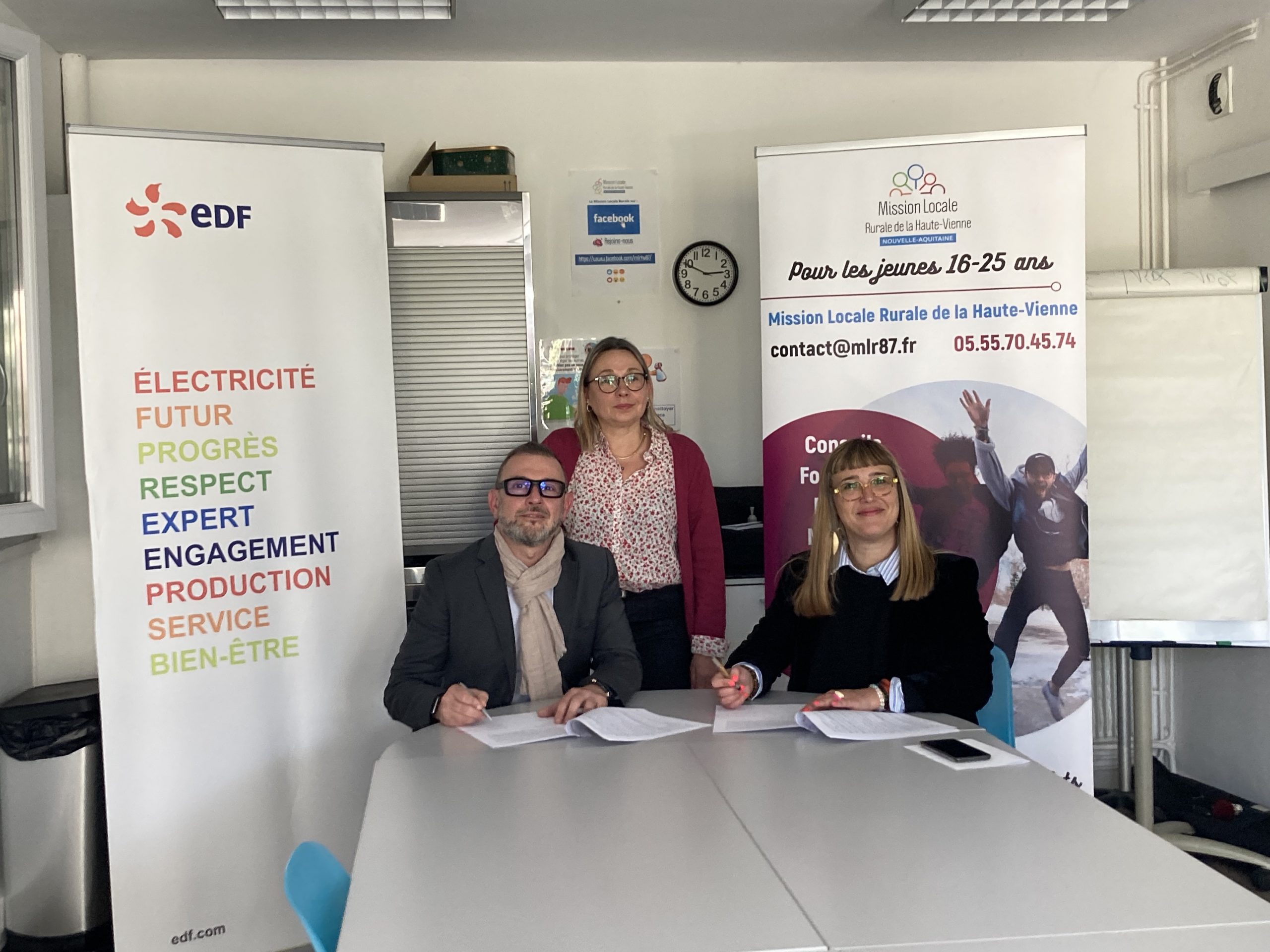 Partenariat entre la mission locale rurale de Haute-Vienne et EDF contre la précarité énergétique