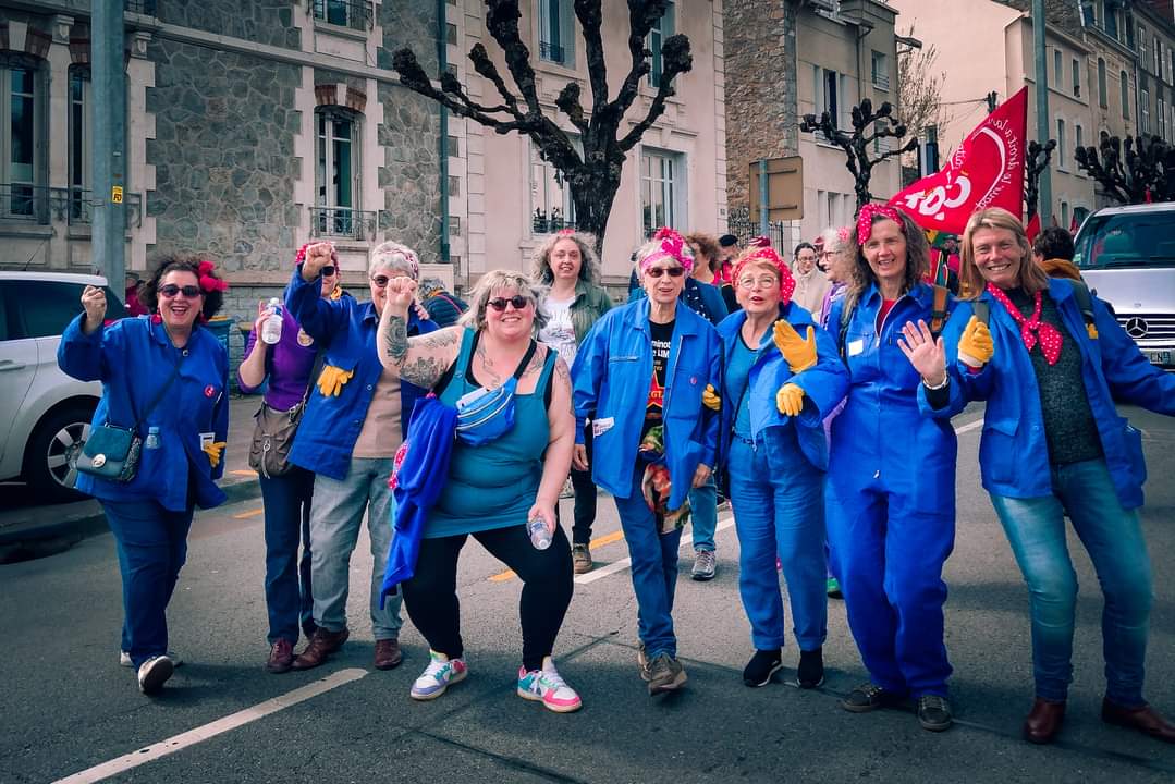 Les Rosies, féministes contre la réforme des retraites à Limoges