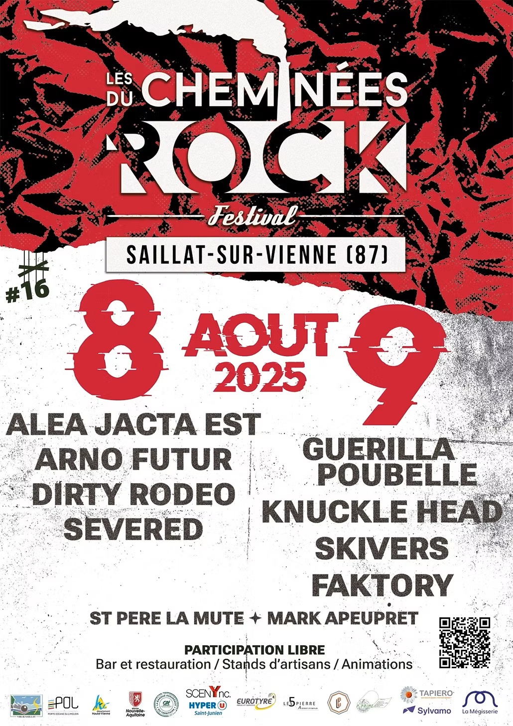 Cheminées du Rock : concerts tarifs libres à Saillat-sur-Vienne