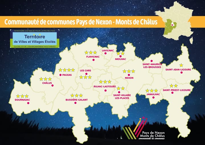 Pays de Nexon – Monts de Châlus : un ciel étoilé préservé