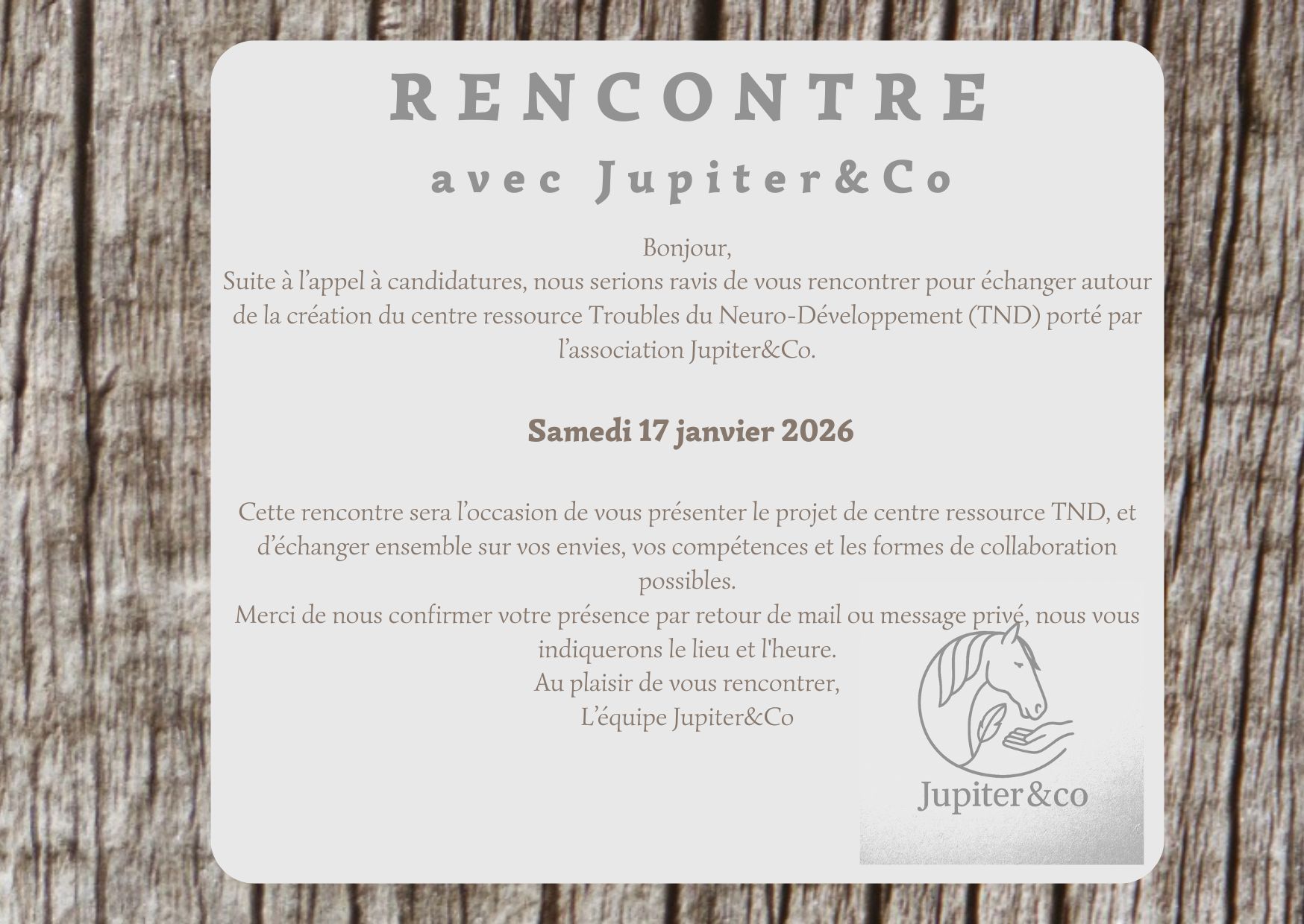 Jupiter & Co veut fonder un centre ressource pour les TND