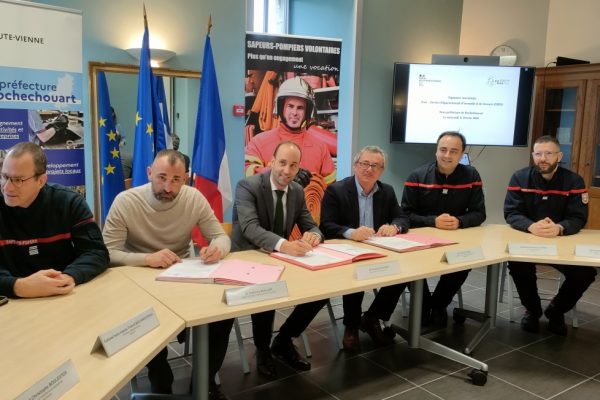 La sous-préfecture de Rochechouart s’engage avec le SDIS 87