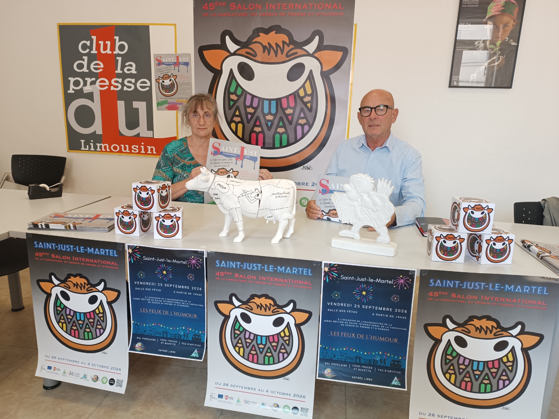 Saint-Just-le-Martel : le Salon de la caricature fête sa 45e édition 