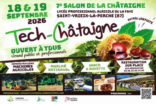Tech-Châtaigne 2026 : la filière châtaigne réunie à Saint-Yrieix