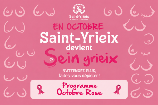 🩷 Octobre Rose : « Sein Yrieix » se mobilise !