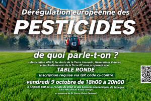Pesticides : le projet européen Omnibus X en débat à Limoges