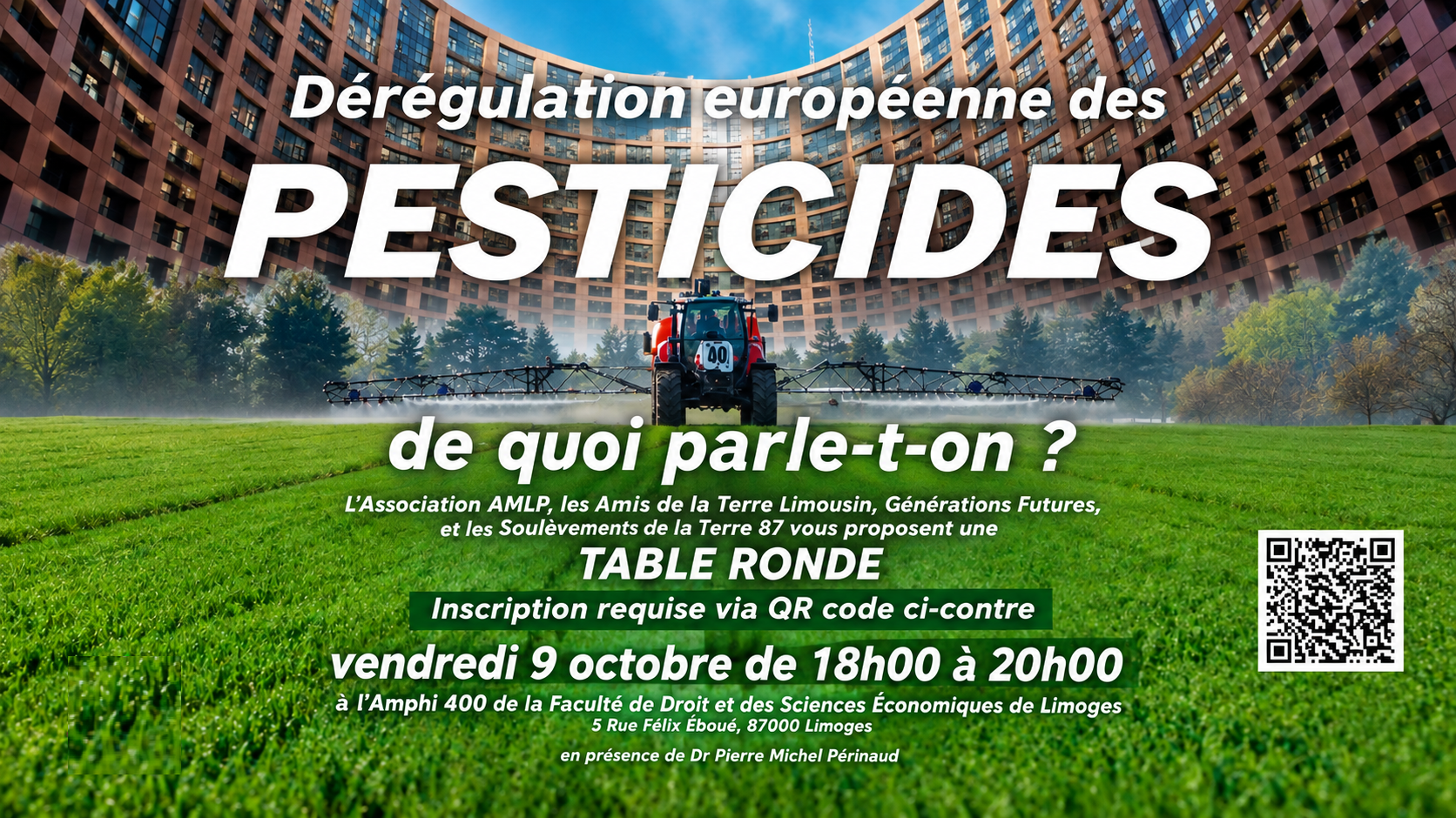 Pesticides : le projet européen Omnibus X en débat à Limoges
